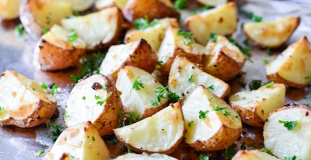 Demi-pommes de terre à la plancha