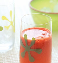 Échinacée et jus de légumes